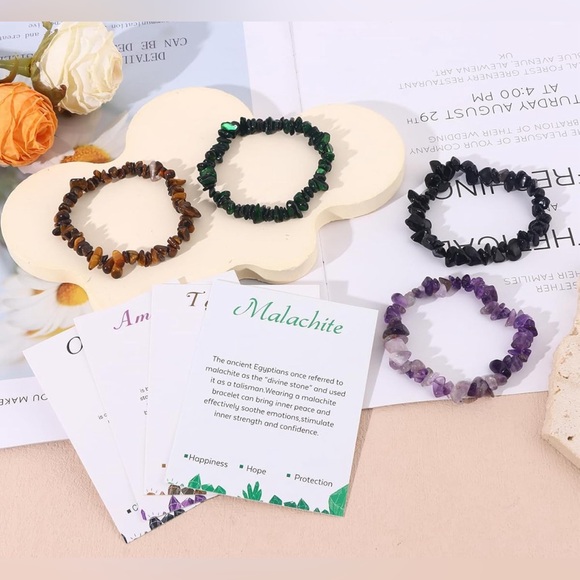 One Natural Stone Crystal Bracelet - - Picture 6 of 7